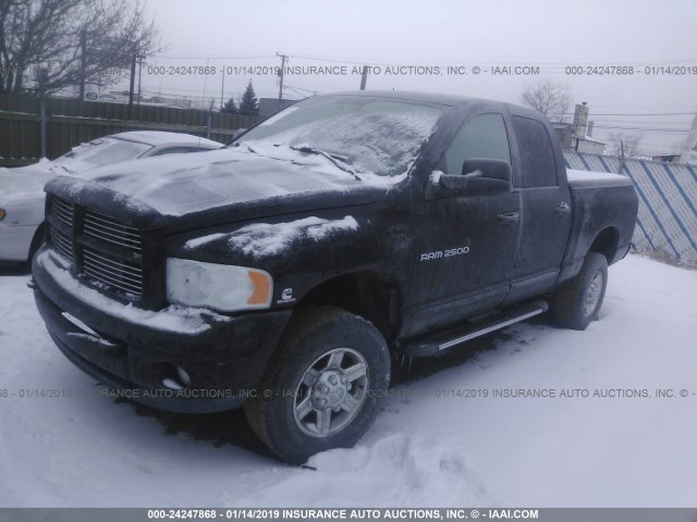 3D7KU28C04G223783 - 2004 DODGE RAM 2500 BLACK photo 2