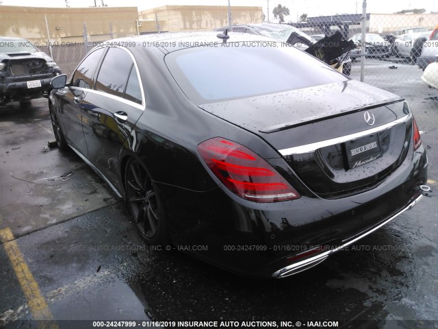 WDDUG6GB3KA437744 - 2019 MERCEDES-BENZ S 450 BLACK photo 3