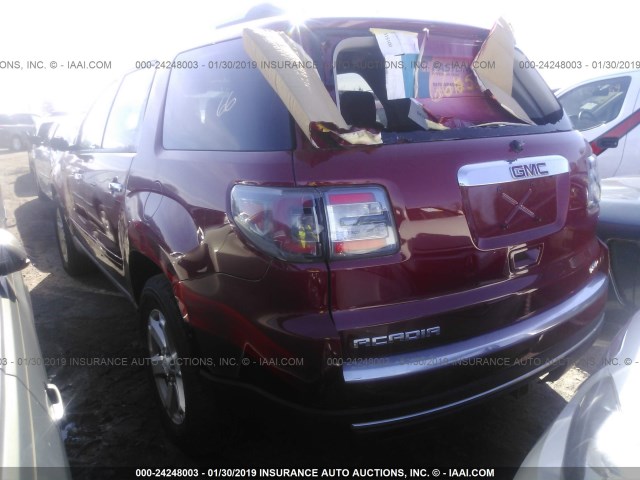 1GKKVPKD4EJ172198 - 2014 GMC ACADIA RED photo 3