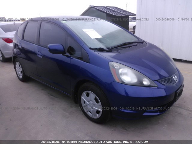 JHMGE8G30DC026129 - 2013 HONDA FIT BLUE photo 1