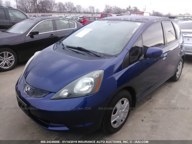 JHMGE8G30DC026129 - 2013 HONDA FIT BLUE photo 2