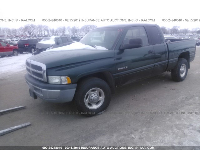 1B7KC23601J564304 - 2001 DODGE RAM 2500 GREEN photo 2