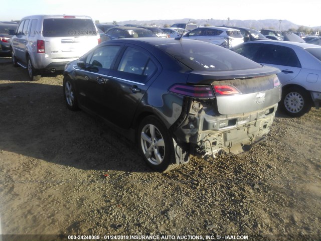 1G1RA6E45DU129006 - 2013 CHEVROLET VOLT GRAY photo 3