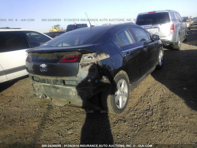 1G1RA6E45DU129006 - 2013 CHEVROLET VOLT GRAY photo 4