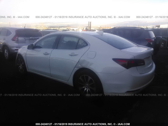 19UUB1F37GA015362 - 2016 ACURA TLX WHITE photo 3