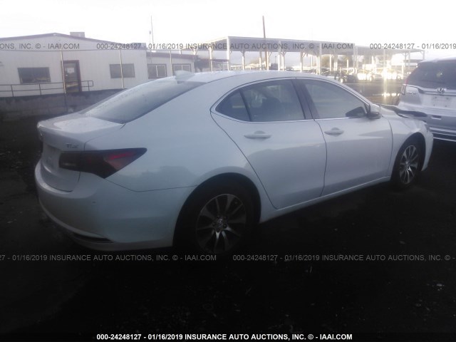 19UUB1F37GA015362 - 2016 ACURA TLX WHITE photo 4