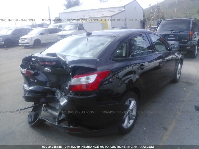 1FADP3F21DL363103 - 2013 FORD FOCUS SE BLACK photo 4