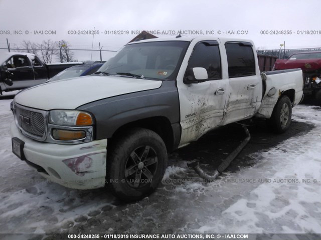 2GTEK63N151190140 - 2005 GMC SIERRA K1500 DENALI WHITE photo 2