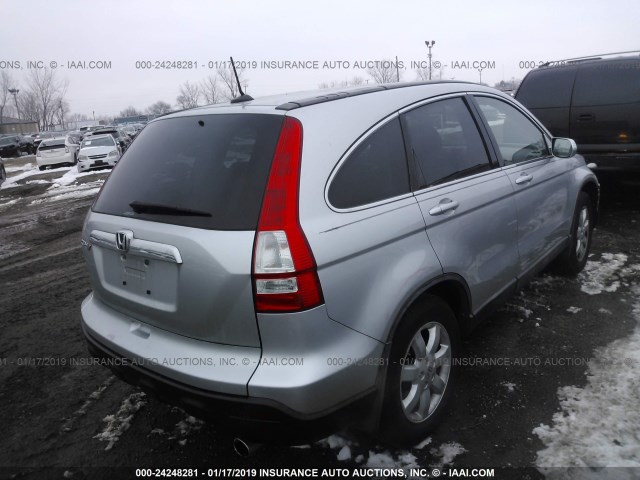 5J6RE48749L065568 - 2009 HONDA CR-V EXL SILVER photo 4