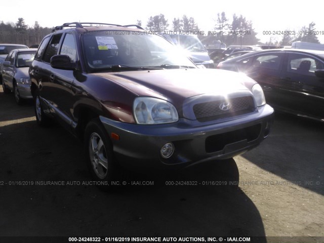 KM8SC73D94U827836 - 2004 HYUNDAI SANTA FE GLS/LX MAROON photo 1