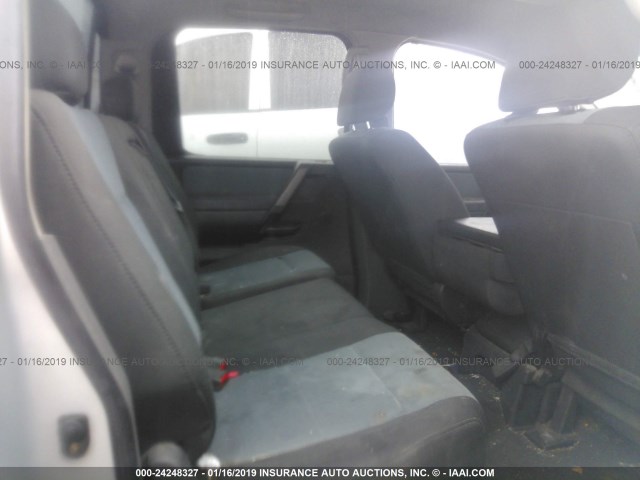 1N6AA07A86N541841 - 2006 NISSAN TITAN XE/SE/LE SILVER photo 8