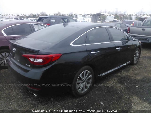 5NPE34AF6FH137799 - 2015 HYUNDAI SONATA SPORT/LIMITED BLACK photo 4