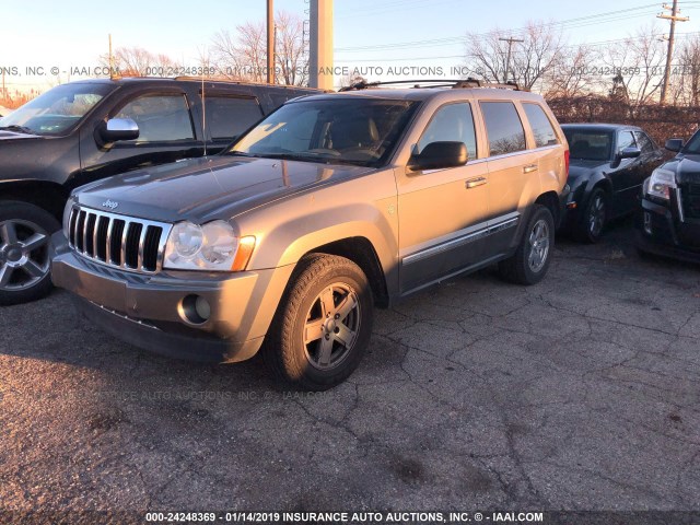 1J8HR58217C634933 - 2007 JEEP GRAND CHEROKEE LIMITED GRAY photo 2