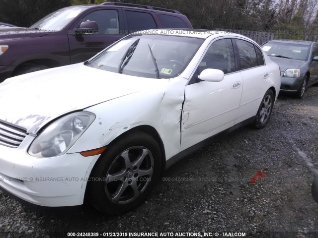 JNKCV51E04M616624 - 2004 INFINITI G35 WHITE photo 2