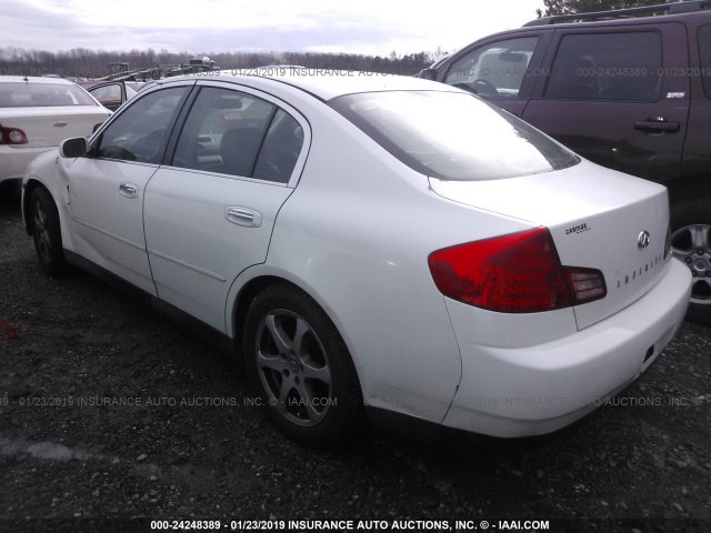 JNKCV51E04M616624 - 2004 INFINITI G35 WHITE photo 3