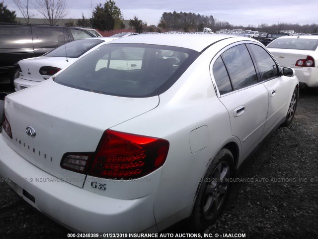 JNKCV51E04M616624 - 2004 INFINITI G35 WHITE photo 4