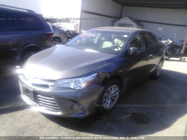 4T1BF1FK1HU804717 - 2017 TOYOTA CAMRY LE/XLE/SE/XSE GRAY photo 2