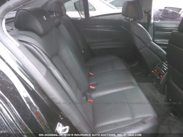 WBAKA8C54ACY35687 - 2010 BMW 750 I BLACK photo 8