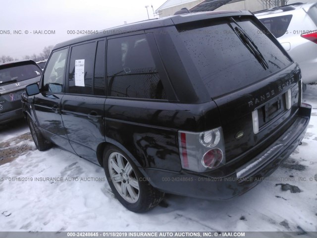 SALME15436A221740 - 2006 LAND ROVER RANGE ROVER HSE BLACK photo 3