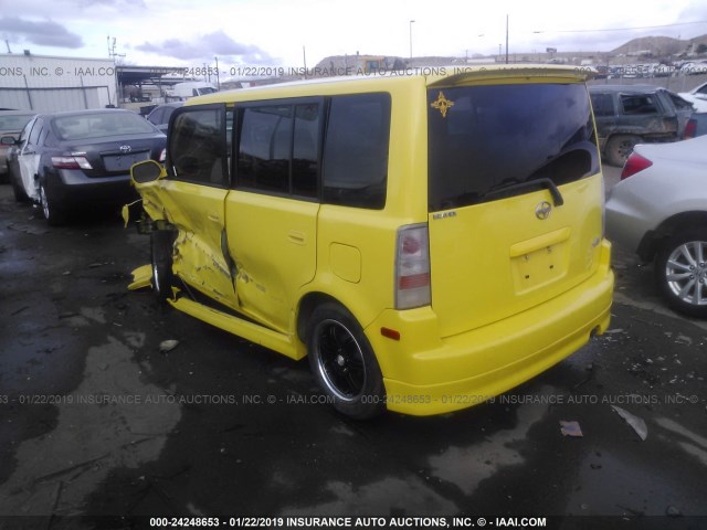 JTLKT334354014494 - 2005 TOYOTA SCION XB ყვითელი ფოტო 3