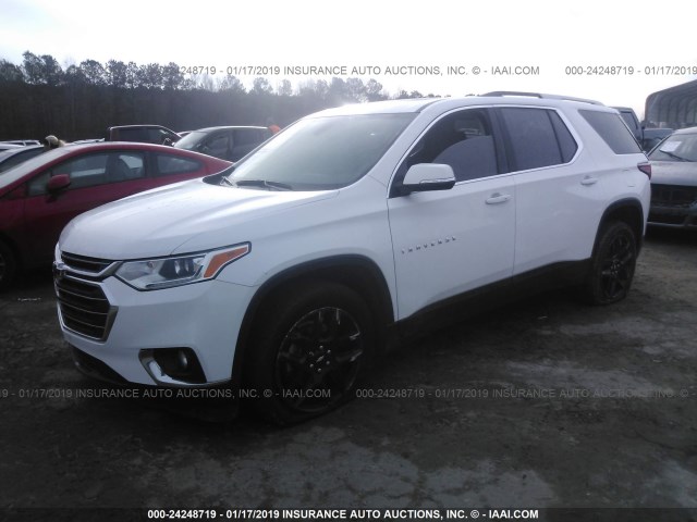 1GNERHKW7JJ251547 - 2018 CHEVROLET TRAVERSE LT WHITE photo 2