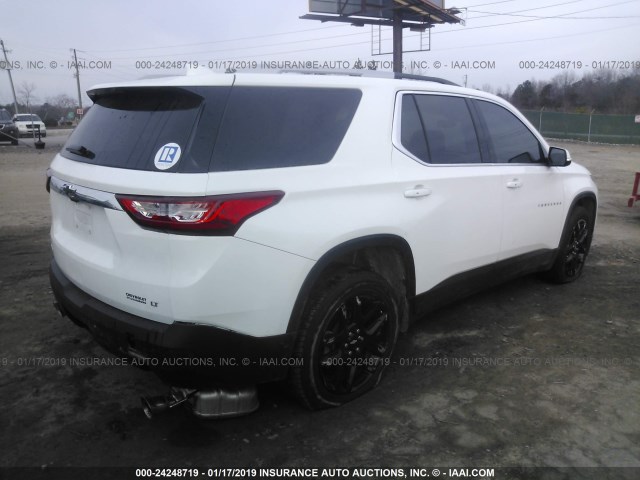 1GNERHKW7JJ251547 - 2018 CHEVROLET TRAVERSE LT WHITE photo 4