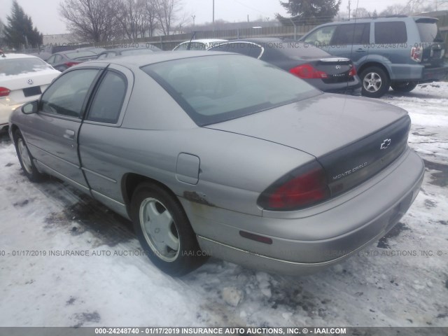 2G1WW12M8V9246797 - 1997 CHEVROLET MONTE CARLO LS GRAY photo 3