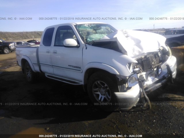 5TBBT48101S165526 - 2001 TOYOTA TUNDRA ACCESS CAB LIMITED WHITE photo 1