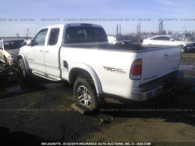 5TBBT48101S165526 - 2001 TOYOTA TUNDRA ACCESS CAB LIMITED WHITE photo 3