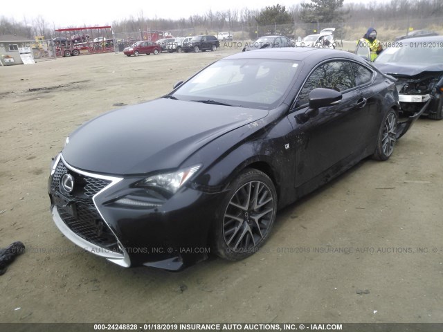 JTHSE5BC5F5004022 - 2015 LEXUS RC 350 BLACK photo 2