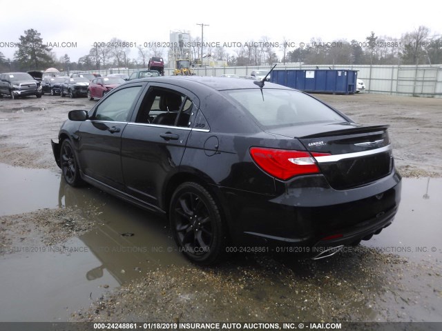 1C3CCBCG2EN187409 - 2014 CHRYSLER 200 LIMITED BLACK photo 3