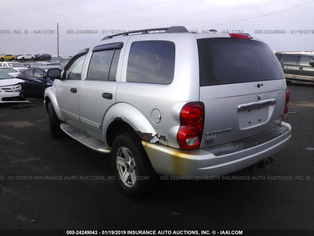 1D4HB58D14F215622 - 2004 DODGE DURANGO LIMITED SILVER photo 3