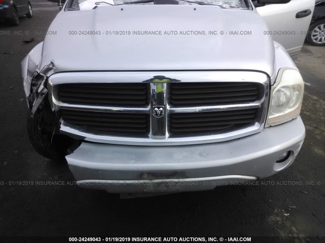 1D4HB58D14F215622 - 2004 DODGE DURANGO LIMITED SILVER photo 6