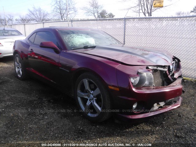 2G1FK1EJ5B9148450 - 2011 CHEVROLET CAMARO 2SS MAROON photo 1