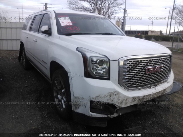 1GKS1HKJ8HR323282 - 2017 GMC YUKON XL DENALI WHITE photo 1