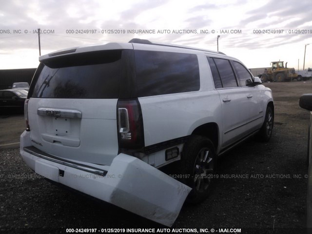 1GKS1HKJ8HR323282 - 2017 GMC YUKON XL DENALI WHITE photo 4