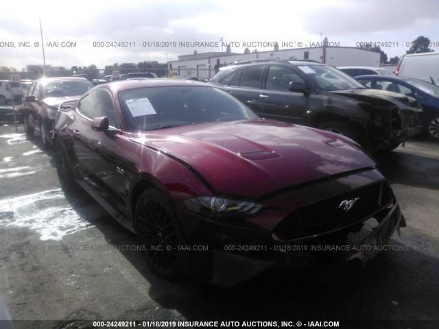 1FA6P8CFXK5109033 - 2019 FORD MUSTANG GT BURGUNDY photo 1