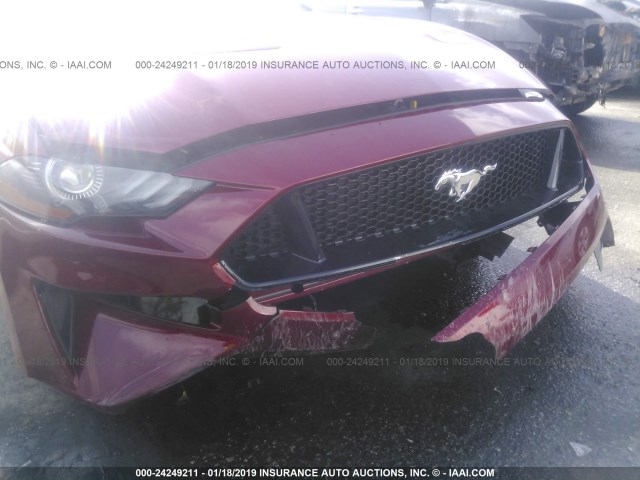 1FA6P8CFXK5109033 - 2019 FORD MUSTANG GT BURGUNDY photo 6