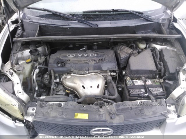 JTLKE50E481049604 - 2008 TOYOTA SCION XB 银色 照片 10