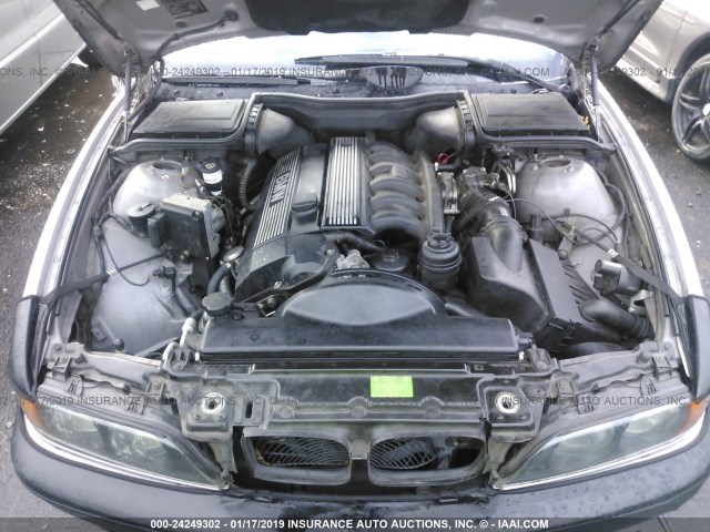 WBADD6323WGT96301 - 1998 BMW 528 I AUTOMATIC SILVER photo 10