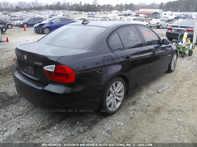WBAVB13526PT21094 - 2006 BMW 325 I BLACK photo 4
