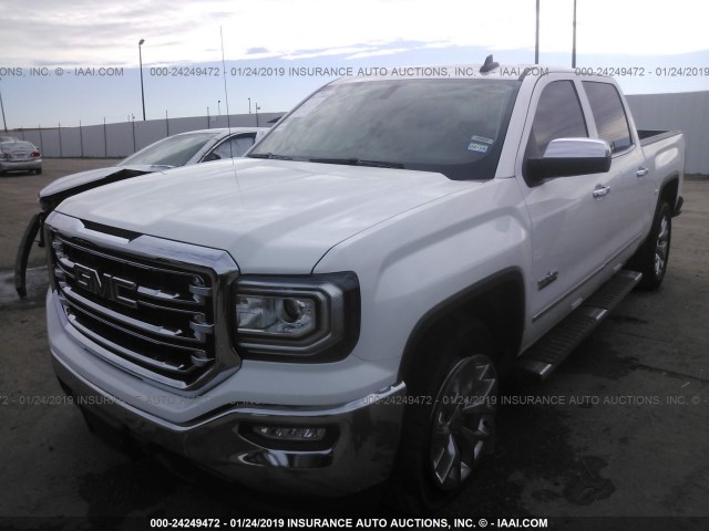 3GTP1NECXHG379642 - 2017 GMC SIERRA C1500 SLT WHITE photo 2