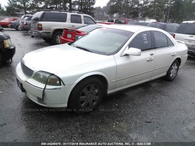 1LNHM86S34Y676105 - 2004 LINCOLN LS WHITE photo 2