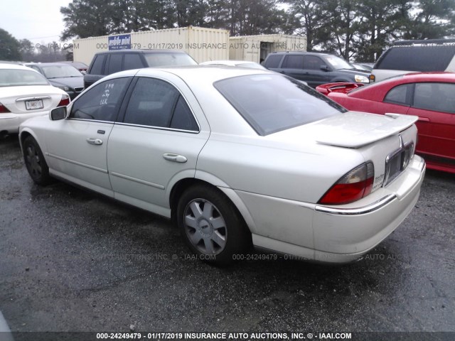 1LNHM86S34Y676105 - 2004 LINCOLN LS WHITE photo 3
