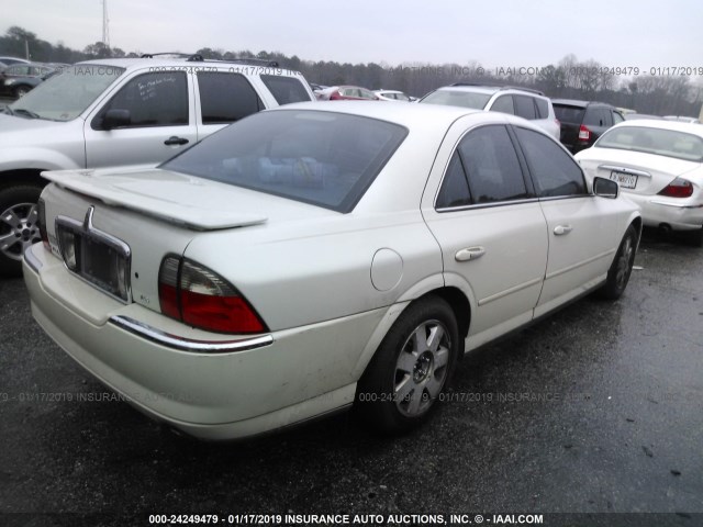 1LNHM86S34Y676105 - 2004 LINCOLN LS WHITE photo 4