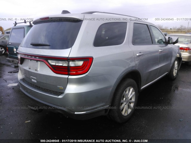 1C4RDJAG7FC245303 - 2015 DODGE DURANGO SXT GRAY photo 4