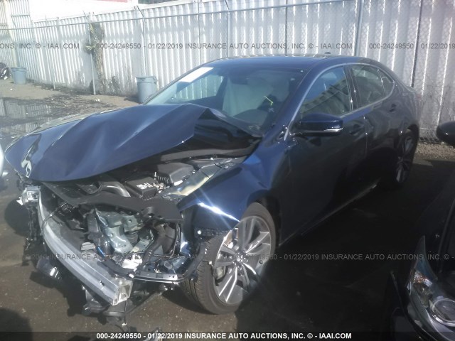 19UUB2F84KA002109 - 2019 ACURA TLX BLUE photo 2