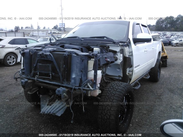 3GTRKWE32AG134724 - 2010 GMC SIERRA K1500 SLT WHITE photo 2