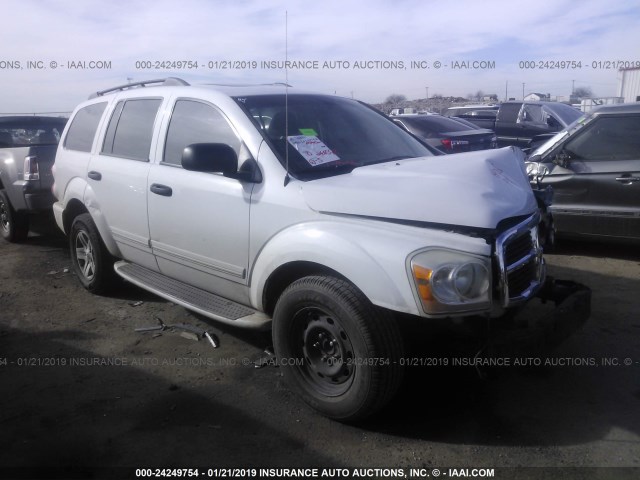 1D4HD58D55F505342 - 2005 DODGE DURANGO LIMITED WHITE photo 1