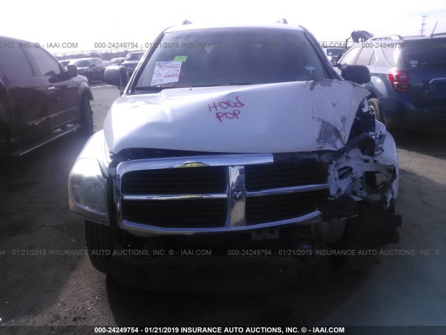 1D4HD58D55F505342 - 2005 DODGE DURANGO LIMITED WHITE photo 6